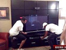 Interracial Trio! Aged Leilani Lei Gets Serviced By 2 BBC Men!