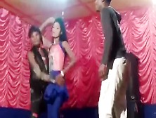 Fine Indian Lady Dance In Blue Skirt