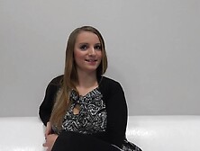 Busty Girl Gets Naked At Porn Casting And Sucks A Hard Cock