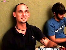 Wild threesome for short haired teen with well endowed men