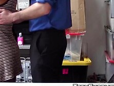TEEN SHOPLIFTERS - Pretty ebony smashed hard from the back for stealing