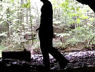 Silhouette Play.  Male Masturbation