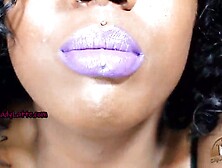 Cumming To My Purple Lips Joi Lipstick Fetish Full Lips Throat Worship Femdom Pov - Lady Latte