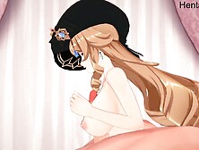 Naughty Anime Girl Navia Gets Drilled In Genshin Impact - No Censorship!