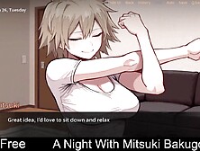 A Night With Mitsuki Bakugou (free game itchio)Visual Novel,  Adult,  Manga,  Eroge,  Erotic,  Comics,  NSFW,  Porn,  Slice Of Life,  gam