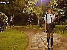 Ab028 Femboy Take Off Panties Mastrabation In Public And Cum 娇小性感韩系Ts艾爷公园脱裤子露出自慰高潮射精