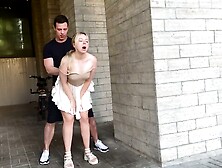 Blonde Public Fuck Summer