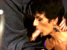 Check,  Satisfy !! Posh Sharon Mitchell Fellatio Quickie at bar