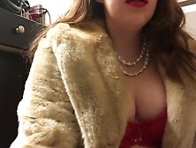 Teen Smoking Goddess With Big Perky Natural Tits Wearing A Fur Coat