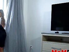 MOM PERV - Busty blonde stepmom Nina Elle desires stepsons BBC