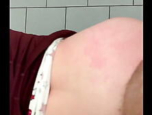 Went into the airport bathroom with SugarNadya,  stripped her and slammed her hard,  JIZZ all over her bum