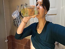 Girlfriend Drinks Her Own Pee From Bottle