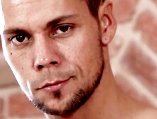 Naughty jock Angelo Godshack masturbating his thick cock