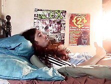 Male Solo jizz eating 15 (right angle)