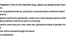 The Neighbor’s Visit as the doorbell rang, Jacob was jolted awake from the couch