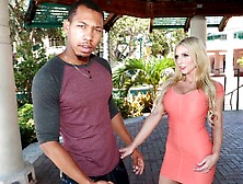 Busty Blonde Babe Christie Stevens Jumps On A Huge Black Dick