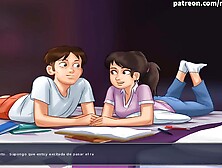 Summertime Saga all Sex Scenes Mia Part four (Slave Español)