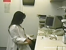 Small Boobs Asian Beats Off With Two Dildos