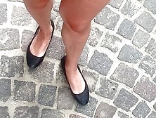 Miniskirt And Ballerina Flats