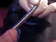 Bondage Domination - Devilish Dominatrix Uses Metal Rod on Submissive Slave's Penis