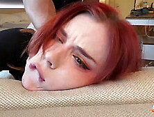 Redhead Hard Fucking And Deep Blowjob - Cum In Mouth