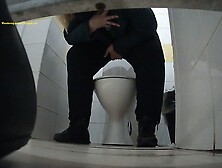 Russian Public Bio Toilet Hidden Spy Cam