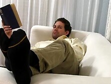 Spy On Jets Dress Socks Manly Feet - Jet