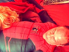 Supergirl Blows Spiderman