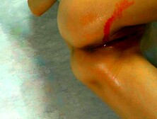 Japanese Milf Masturbates During Her Period