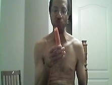 Black Gay Sticks Carrot In Ass And Eats It