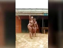 Nude Helpless African Girl Degraded In Public By Her Nude Psychotic Real Mother