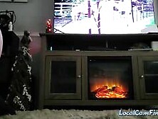 Big-Titted BDSM Babe Plays Solo on Webcam