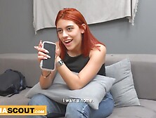 Disappointment Of A Redhead Latina Stepdaughter Fucked At Casting!