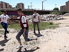 Older Musa Libertina Gets Banged by Four Toy Boyz at One time