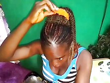 Alice,  the Japanese bhabhi offers the best hairy black pussy to her boyfriend Jean Pierre,  after makeup.