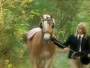 Teen gets screwed by two in nature