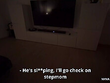 Lovely Stepmom Takes Care of My Teen Dick and Lets Me Creampie Her Pussy