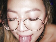 Asian teen takes directions and makes a sloppy mess gagging on my cock - Themindoftommy