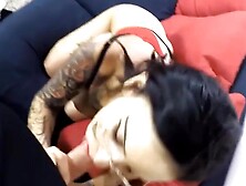Tattooed Eyes & Glassy Gaze - Big Dick Pounding Curvy Girl