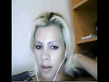 Lonely Blonde Shemale Webcam Solo