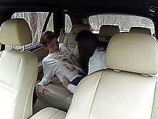 Sensual Lesbian Sex In The Back Of The Car - Anna And Bella
