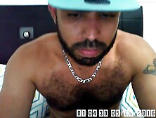 Hairy Daddy Jerks Big Cock