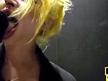 Filthy public toilet sex - anal fisting piss drinking - extreme bdsm humiliation