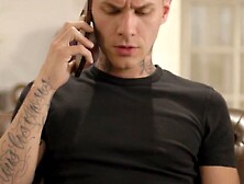 Tattooed Step-Son's Ass Owned By Dad - Anal Fucking with Old Man