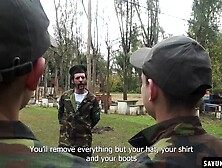 Soldiers Suck And Fuck Themselves Like How Officer Jordi Leonard Wanted