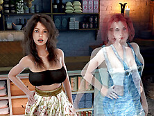 Busty young babe gets in on the fun