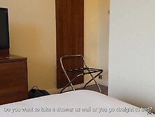 Stepmother And Son Share A Daybed In A Hotel