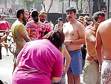 Nude People Prepare For Wnbr - Mexico City