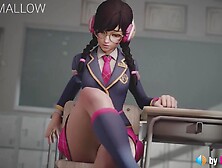 DVa's Anal Lesson (with ASMR sound) Overwatch 3d ass animation hentai anime loop