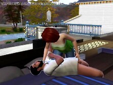 Female domination into sex. Elsa takes over her hubby. Sims